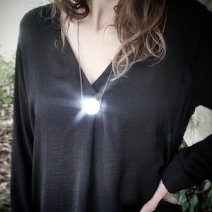 Mirror Necklace, Protective Talisman, Bohemian Mirror, Spiritual Jewellery, Magic Necklace, Gift for her
