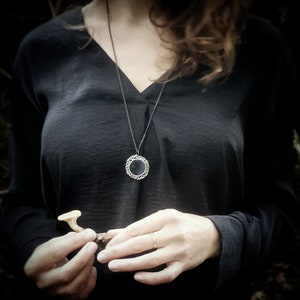 Mirror Necklace, Protective Talisman, Bohemian Mirror, Spiritual Jewellery, Magic Necklace, Gift for her