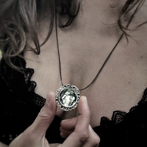 Mirror Necklace, Protective Talisman, Bohemian Mirror, Spiritual Jewellery, Magic Necklace, Gift for her