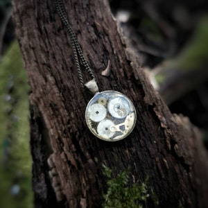 Recycle Steampunk Necklace, Recycle Watches Jewellery, Vintage, Resin art, OOAK