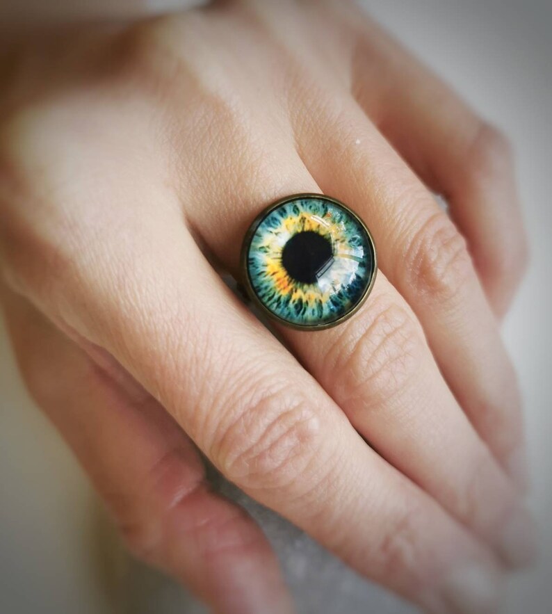 Glass Eye Ring Eye Ring Evil Eye Animal Eye Protective Etsy