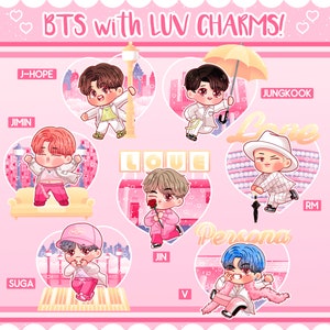 BTS with LUV! Clear Acrylic Charms