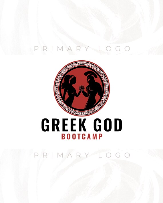 Greek God Logo Body Builder Logo Fitness Trainer Logo Gym Etsy