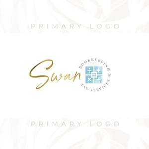 Tax Logo, Bookkeeping Logo, CPA Logo, Accountant Logo, Feminine Accountant Logo, Feminine Accounting  Logo, Business Logo, Website Logo