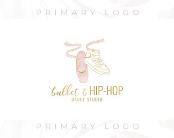 Logo de danse, Logo de studio de danse, Logo d’aquarelle, Logo de ballet, Logo préfabriqué, Logo personnalisé, Logo de filigrane, Logo d’entreprise, Logo de site Web