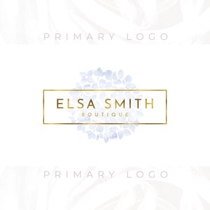 Hydrangea Logo, Pink Hydrangea Logo, Blue Hydrangea Logo, Flower Logo, Custom Logo, Watermark Logo, Business Logo, Website Logo