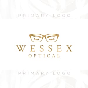 Eyeglasses Logo, Optical Logo, Ophthalmology Logo, Optician Logo, Custom Logo, Watermark Logo, Business Logo, Website Logo
