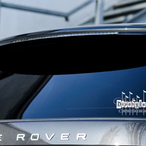 Disneyland Flags Car Decal - Happiest Place On Earth