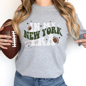In My New York Era Shirt: Retro Football Team Tee - Bella + Canvas