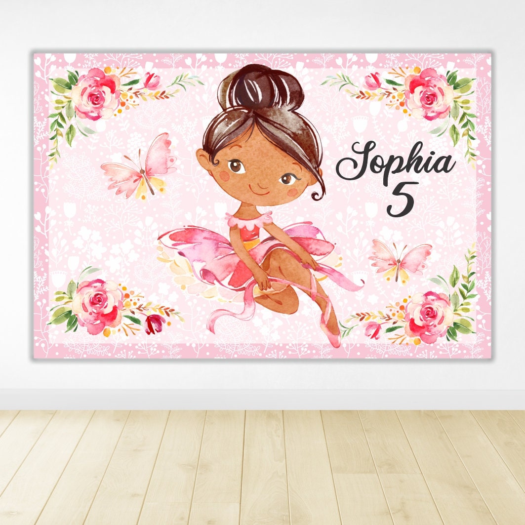 Ballerina Backdrop Ballerina Birthday Backdrop Ballerina Etsy