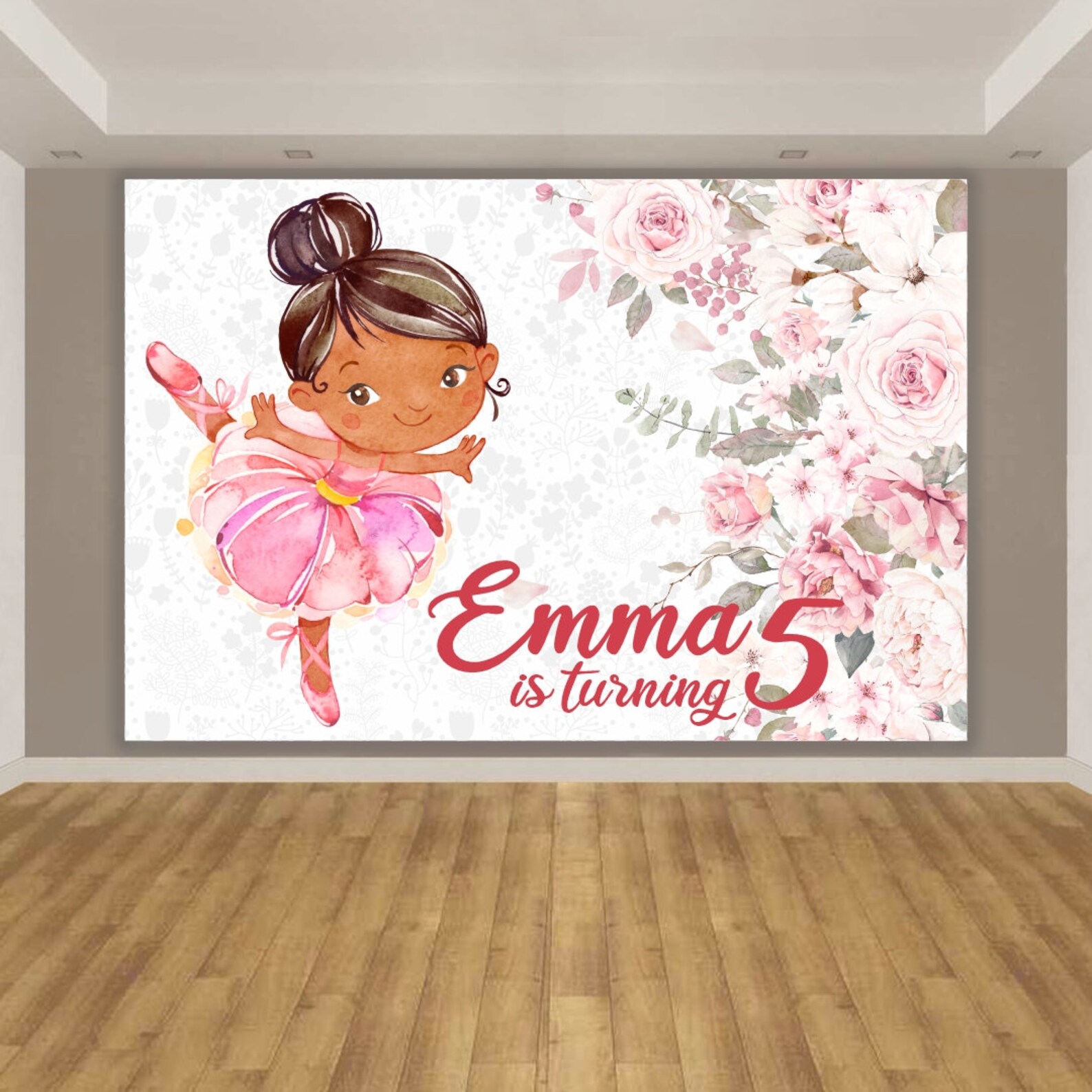 Ballerina Backdrop Ballerina Birthday Backdrop Ballerina Etsy