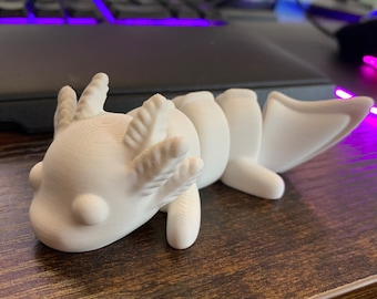 AXOLOTL ARTICOLATO ASSEMBLATO in 3D