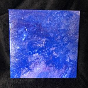 Acrylic Fluid Art Painting - &quot;Night Sky&quot;