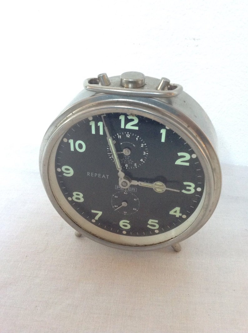 Peter Repeat Alarm Clock Made in Germany Etsy