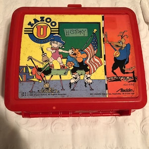 Super Rare / Hard To Find 1990 Zazoo U Vintage Lunchbox