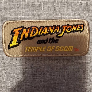 Indiana Jones and the Temple Of Doom Crew Patch 100% Authentic