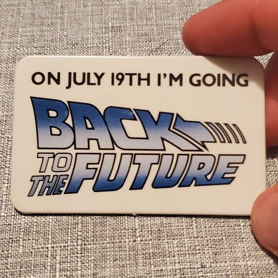 Back to the Future Pinback - image 1