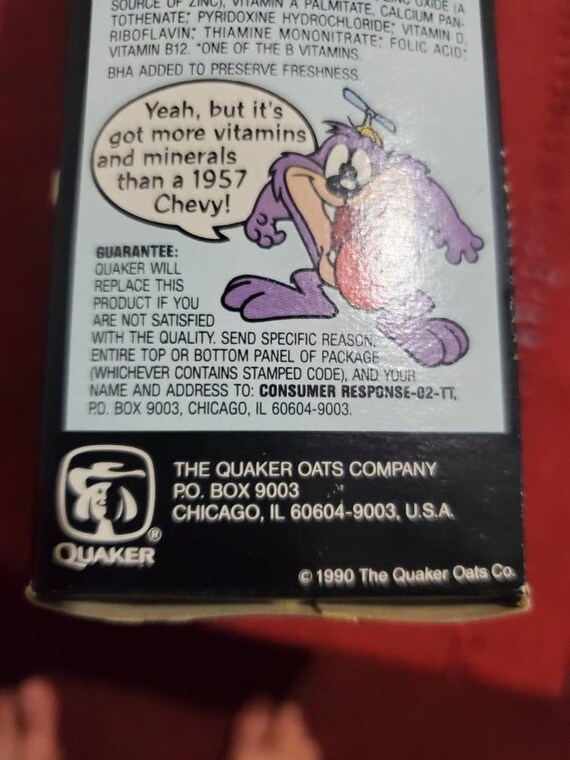 1990 Tiny Toons Lunchbox and cereal package - image 8