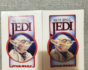 Original 1983 Return of the Jedi Yoda Stickers