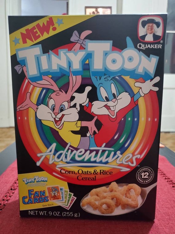 1990 Tiny Toons Lunchbox and cereal package - image 4