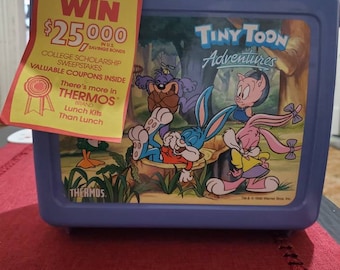1990 Tiny Toons Lunchbox and cereal package