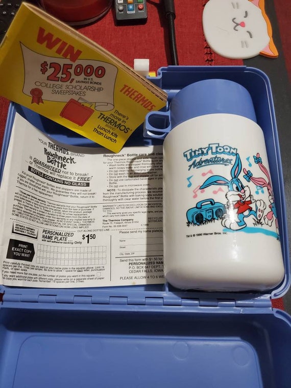 1990 Tiny Toons Lunchbox and cereal package - image 3