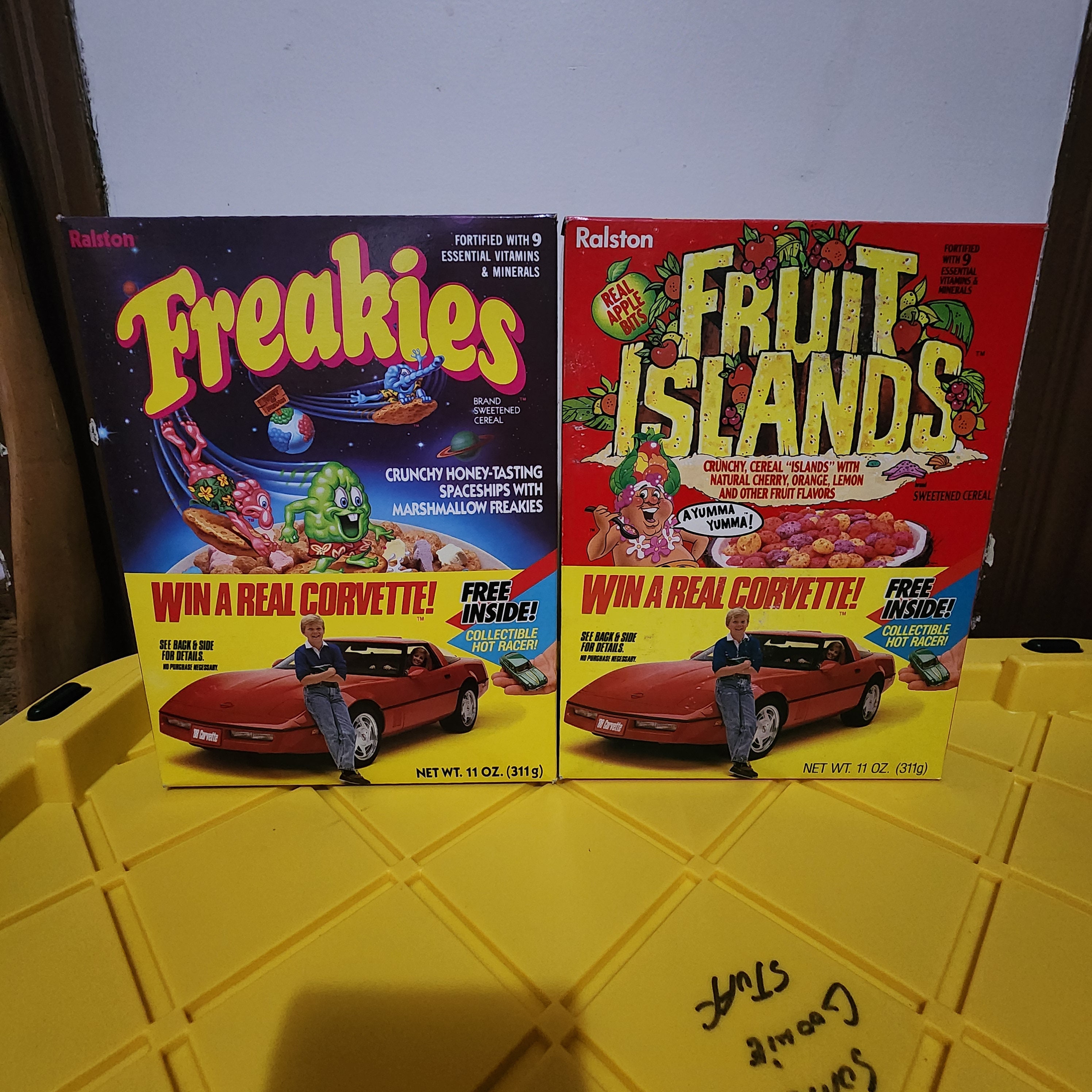 1987 Freakies & 1987 Fruit Islands Cereals Etsy
