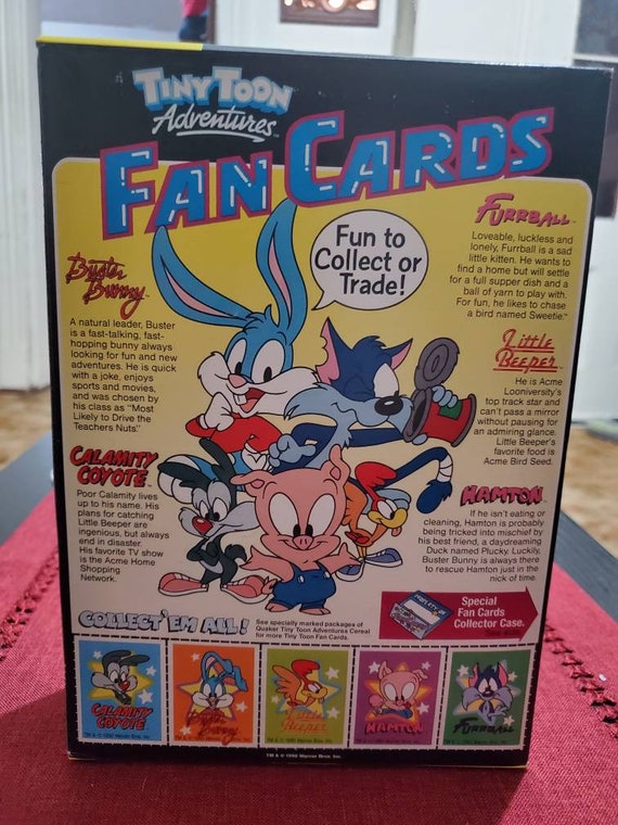 1990 Tiny Toons Lunchbox and cereal package - image 5