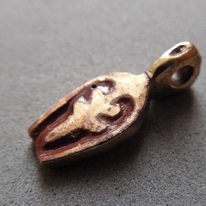 Ancient Viking bronze enamel double sided amulet,Viking artifacts,Ancient authentic amulet, Ancient jewelry, Kievan Rus pendant