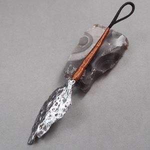 Ancient Original big Scythian arrowhead, Scythian pendant ax, Original ancient iron artifact, Cimmerian tip, ancient arrowhead