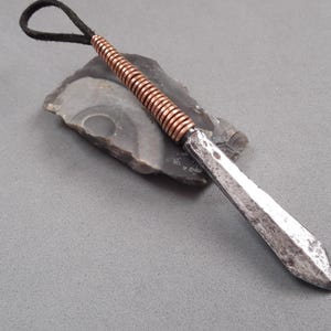 Ancient Original Scythian arrowhead, Scythian pendant knife, Original ancient iron artifact sword, Cimmerian tip, ancient arrowhead