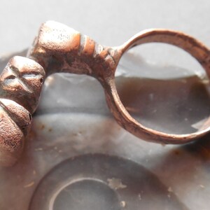 Ancient Roman key ring, Ancient Roman bronze pendant, Roman amulet, Original Roman Empire artifact, amulet of the legionnaire