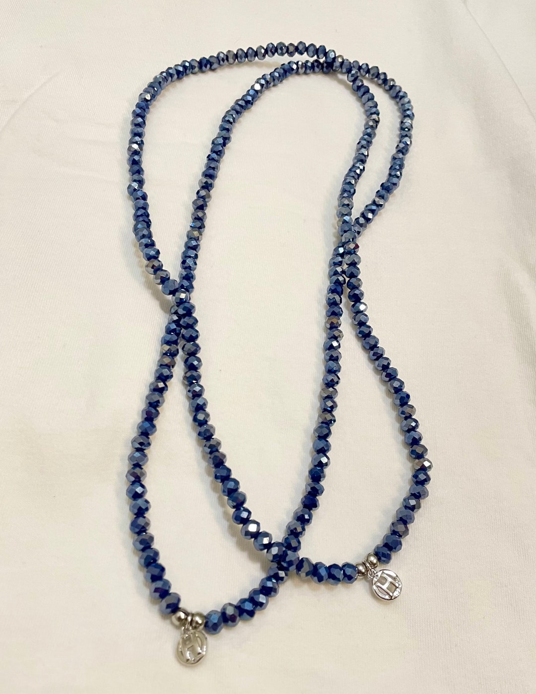 K.humility Chain Midnight Blue Large 6x4 Bead Size - Etsy