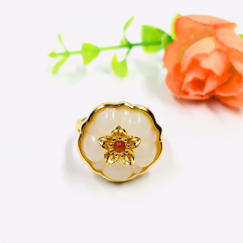 14k gold ring women gold ring with stone Engagement Rings Etsy