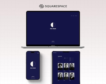 Squarespace 7.1 Website Template | Creative Studio, Talent Agency & Portfolio | Modern Editorial Design
