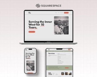 Squarespace 7.1 ウェブサイトテンプレート | 屋根工事・建設業 | プロフェッショナルサービスデザイン