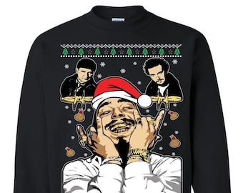 HOME MALONE Christmas Sweatshirt - Ugly Sweatshirt - Christmas Sweatshirt