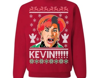 KEVIN! Funny Ugly Christmas Sweatshirt-Ugly Sweatshirt- Kevin Ugly Christmas Sweatshirt- Christmas Sweatshirt