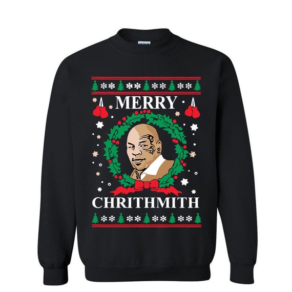Mike Tyson Christmas Sweater Merry Chrithmith Mike Tyson | Etsy