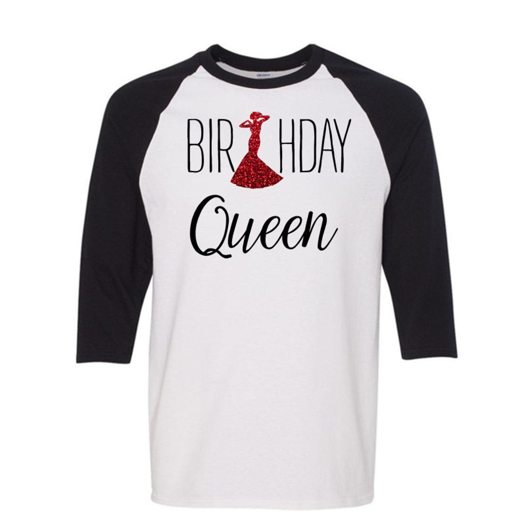 Birthday Queen Baseball Shirt Birthday Queen Unisex Baseball Shirt