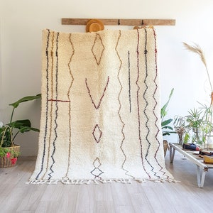 Abstract Rug, Moroccan rug, Modern Design Rug, Contemporary Moroccan Rug, ,Berber Wool Rug, Azilal Rug, Wool Rug