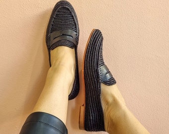Handmade Raffia Loafers: Moroccan Summer Flats