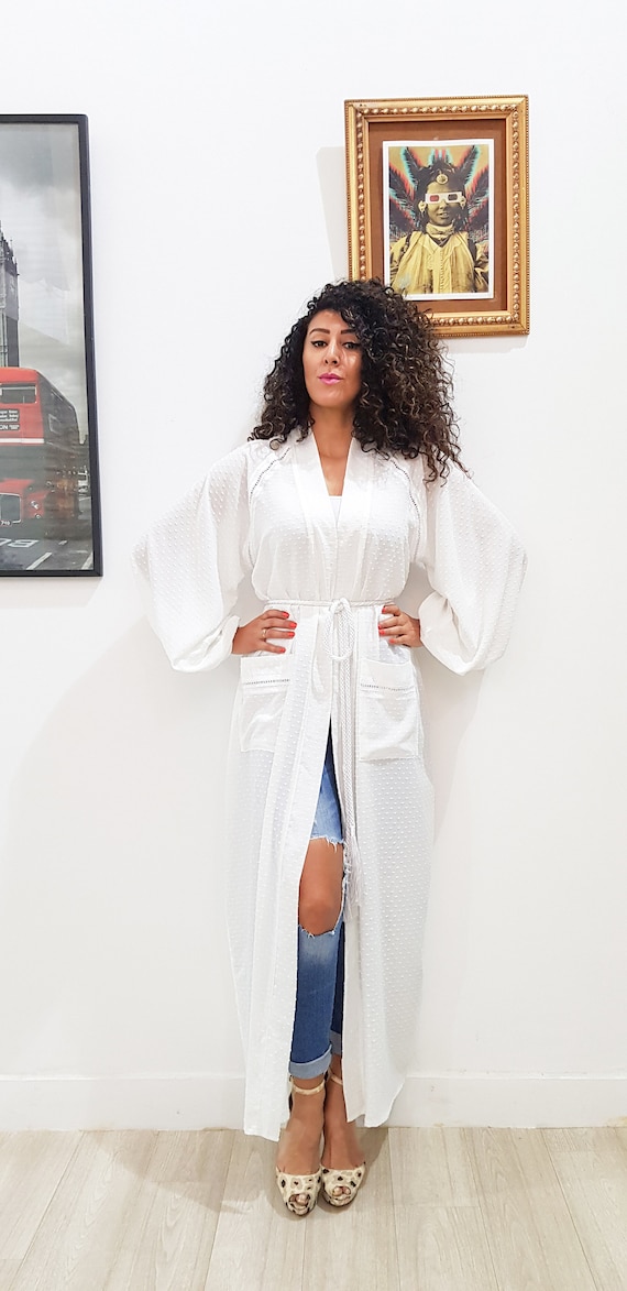 Maxi Plage Robe d/'été Robe Caftan Boho Jellabiya Abaya Takshita Kimono