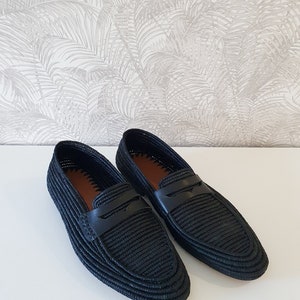 Raffia Men Shoes Men Loafers Handmade Men Slippers Moroccan - Etsy