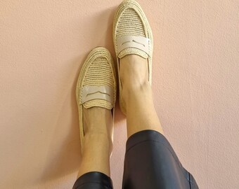 Handmade Raffia Loafers: Moroccan Summer Flats