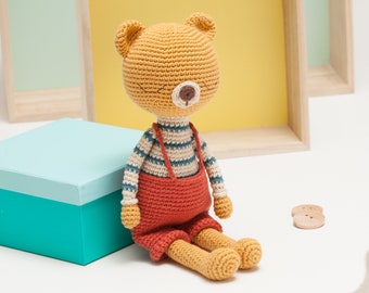 Bear crochet pattern, amigurumi bear pattern, PDF