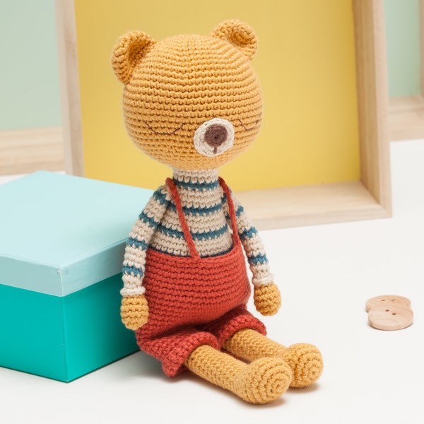 Bear crochet pattern, amigurumi bear pattern, PDF