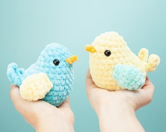 Amigurumi Bird Crochet Pattern | Easy Plush Toy Tutorial PDF | Beginner-Friendly Pattern