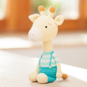 Amigurumi pattern, giraffe crochet pattern, PDF