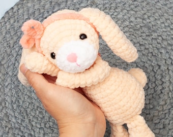 Gehaakt konijntjespatroon, knuffeldier, amigurumi konijntje, knuffel, knuffel, pluche konijntje